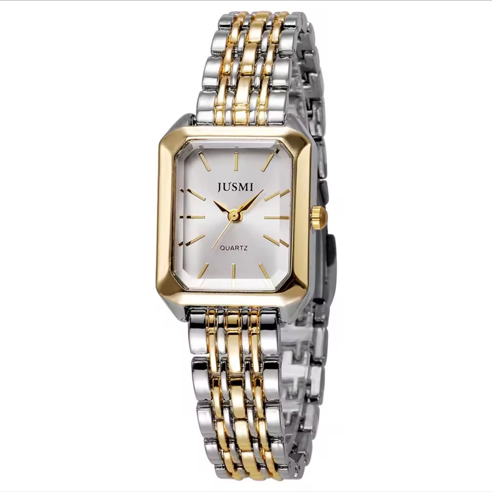 Women's Gold and Silver Watch
Quartz Watch – White Dial ✨ - Picture 5 of 17